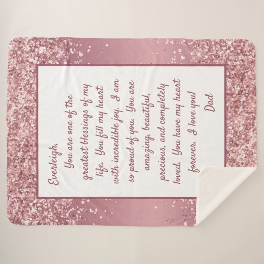 Daughter Proud von dir Sherpadecke (Vorderseite (Horizontal))