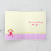 Daughter Puppe erste Geburtstag Karte (Innenseite)
