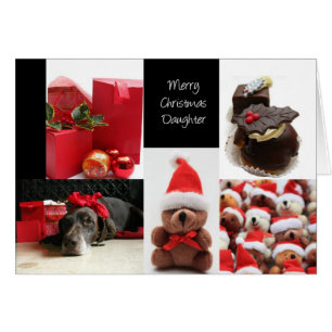 Daughter Rote Weihnachtskassenkarte