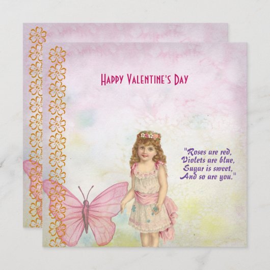 Daughter Rustikale Schmetterlingsflora Vintag Vale (Vorne/Hinten)