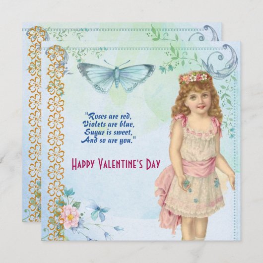 Daughter Rustikale Schmetterlingsflora Vintag Vale (Vorne/Hinten)