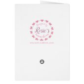 Daughter’s pink & white baptism Gratulationen (Hinten)