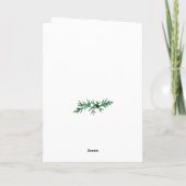 Daughter Santa Hedgehog Christmas Karte (Rückseite)