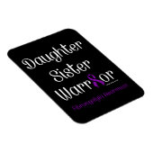 Daughter Schwester Warrior...Fibro Magnet (Rechte Seite)