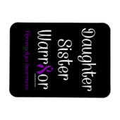 Daughter Schwester Warrior...Fibro Magnet (Horizontal)
