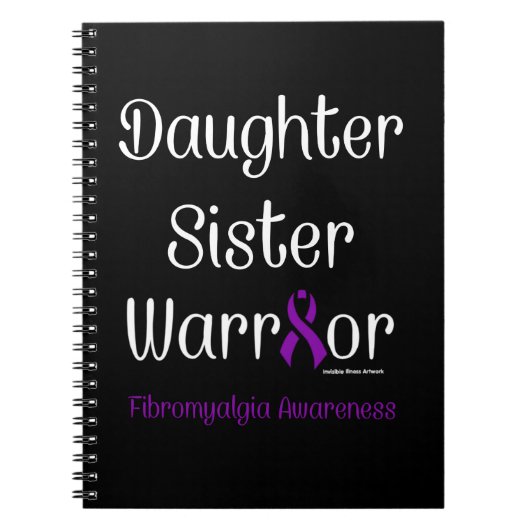 Daughter Schwester Warrior...Fibro Notizblock (Vorderseite)