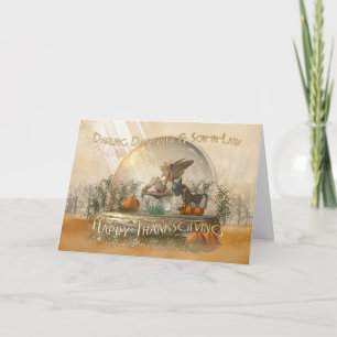 Daughter & Schwiegerausweis mit Erntedank mit Fair Feiertagskarte