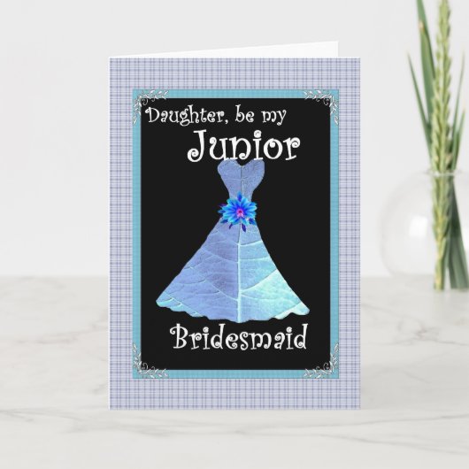 DAUGHTER sein meine Junior Bridesmaid Einladung (Vorderseite)