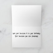 **DAUGHTER** SIE VERDIENEN AM GEBURTSTAG EINE "GRO KARTE (Innenseite)