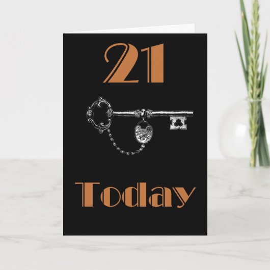 DAUGHTER/SON 21. BIRTHDAY CARD KARTE (Vorderseite)