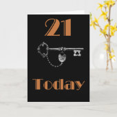 DAUGHTER/SON 21. BIRTHDAY CARD KARTE (Gelbe Blume)