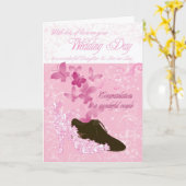 Daughter & Son-in-Law Hochzeitstag Glückwünsche Karte (Gelbe Blume)