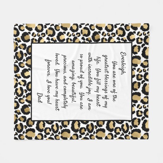 Daughter Stolz auf dich Fleecedecke (Vorderseite (Horizontal))