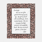 Daughter Stolz auf dich Fleecedecke (Vorderseite)