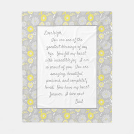 Daughter Stolz auf dich Fleecedecke