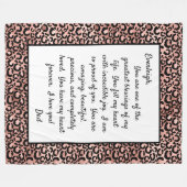 Daughter Stolz auf dich Fleecedecke (Vorderseite (Horizontal))