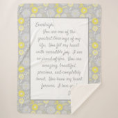 Daughter Stolz auf dich Sherpadecke (Vorderseite)