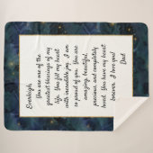 Daughter Stolz auf dich Sherpadecke (Vorderseite (Horizontal))