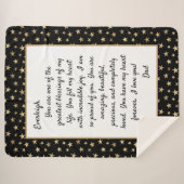 Daughter Stolz auf dich Sherpadecke (Vorderseite (Horizontal))