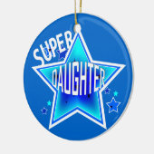 Daughter Super Star Blue Weihnachtsschmuck (Links)