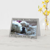 *DAUGHTER* TRADUATE DREAM IT UND ES KANN WAHR WERD KARTE (Gelbe Blume)