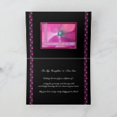 DAUGHTER und NEW SON - Hochzeitliche Glückwünsche Karte (Innenseite)