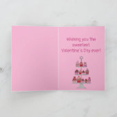 Daughter Valentine's Cupcakes benutzerdefinierbare Karte (Innenseite)