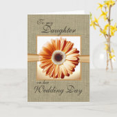 Daughter Wedding Day Karte (Gelbe Blume)