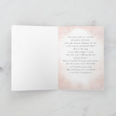 Daughter Wedding Day Wasserfarbenflora Karte (Innenseite)