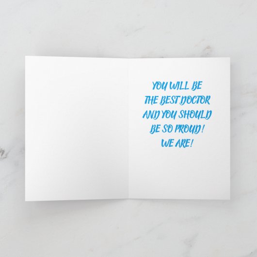 ***DAUGHTER*** WIRD DOKTOR SO STOLZ KARTE (Innenseite)