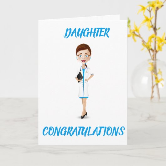 ***DAUGHTER*** WIRD DOKTOR SO STOLZ KARTE (Gelbe Blume)