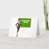 ***DAUGHTER WIRD LEHRER*** GRATULIERUNGEN KARTE (Vorderseite)