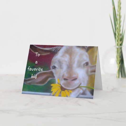 DAUGHTER ZU EINEM BELIEBTEN KID KARTE (Vorderseite)