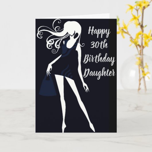 "DAUGHTER'S ***3Oth**** BIRTHDAY PRIDE/LOVE Karte (Gelbe Blume)