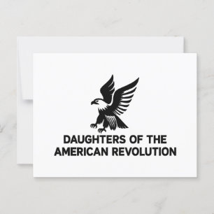 Daughters Amerikanische Revolution Abkömmling Patr Postkarte
