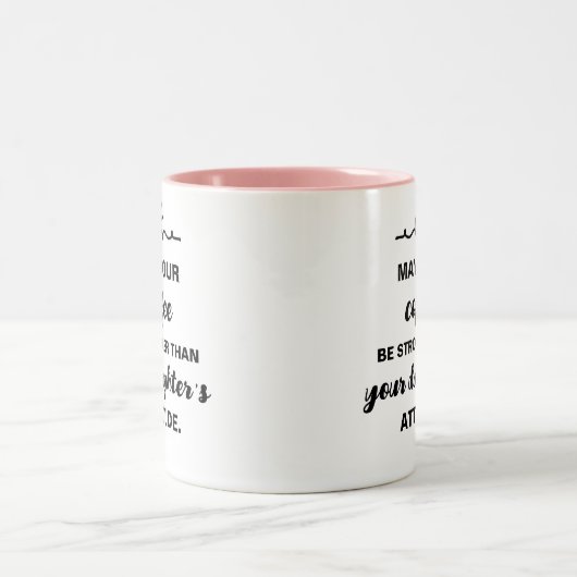 Daughter's Attitude Funny Coffee Tasse (Mittel)