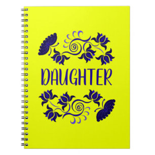 DAUGHTERS DACHGESCHENKE AUS MAMA, VATER, GRANDMOTH NOTIZBLOCK