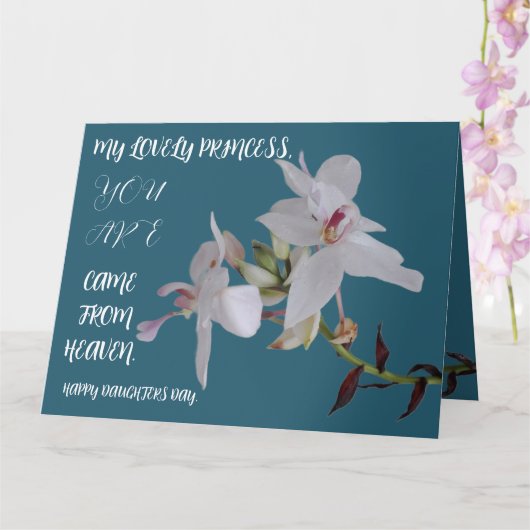 DAUGHTERS DAY BLUME GIFT KARTE (Orchidee)