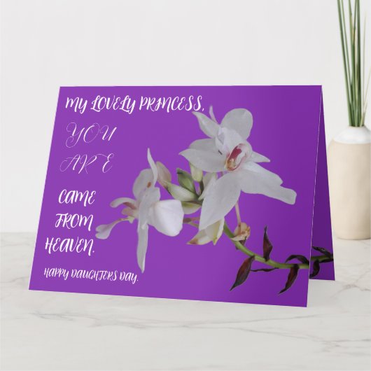 DAUGHTERS DAY BLUME GIFT KARTE (Vorderseite)