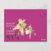 DAUGHTERS DAY BLUME GIFT POSTKARTE (Rückseite)