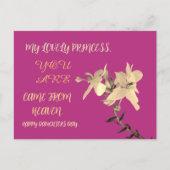 DAUGHTERS DAY BLUME GIFT POSTKARTE (Vorderseite)