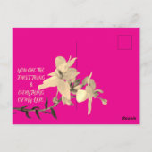 DAUGHTERS DAY BLUME GIFT POSTKARTE (Rückseite)