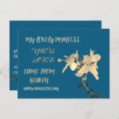 DAUGHTERS DAY BLUME GIFT POSTKARTE (Vorne/Hinten)