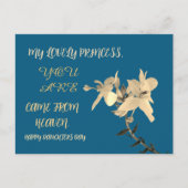 DAUGHTERS DAY BLUME GIFT POSTKARTE (Vorderseite)