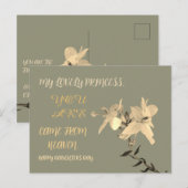 DAUGHTERS DAY BLUME GIFT POSTKARTE (Vorne/Hinten)