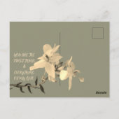 DAUGHTERS DAY BLUME GIFT POSTKARTE (Rückseite)