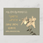 DAUGHTERS DAY BLUME GIFT POSTKARTE (Vorderseite)