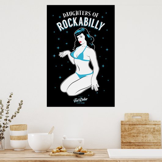 Daughters of Rockabilly Poster (Küche)