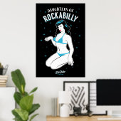 Daughters of Rockabilly Poster (Heimbüro)