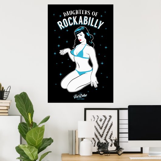Daughters of Rockabilly Poster (Heimbüro)